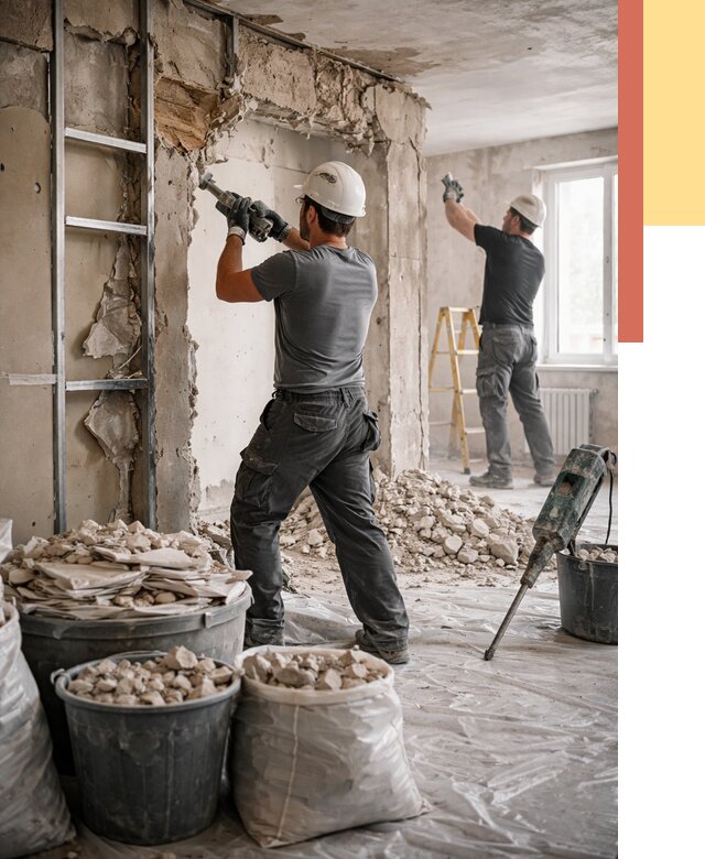 Демонтажные работы в Дальнереченске от 2751 руб. — услуги и цена под ключ | ОТДЕЛОЧНИК-Длн