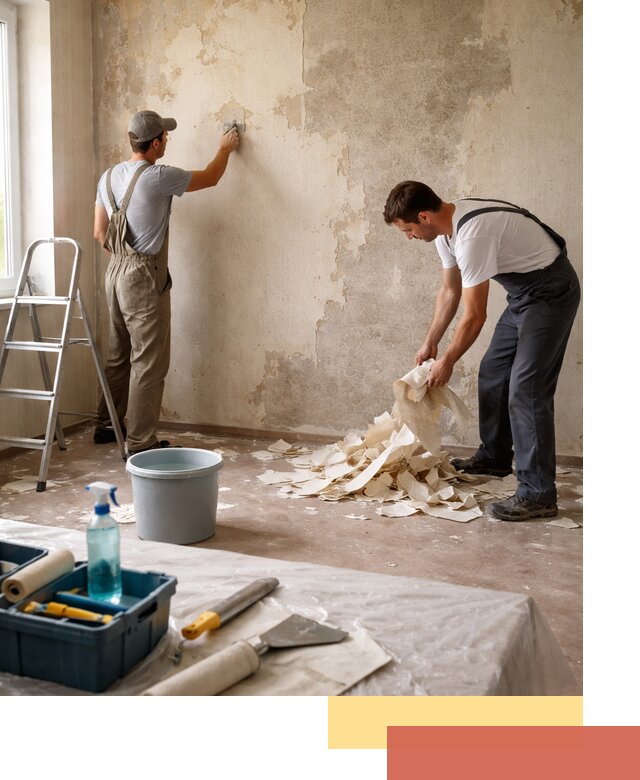 Снятие старых обоев в Дальнереченске быстро и качественно