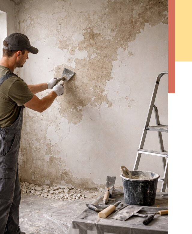 Снятие старой шпаклевки в Дальнереченске от 1885 руб. — быстро и недорого | ОТДЕЛОЧНИК-Длн