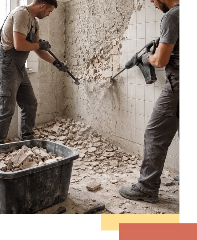 Демонтаж плитки со стен в Дальнереченске быстро и аккуратно