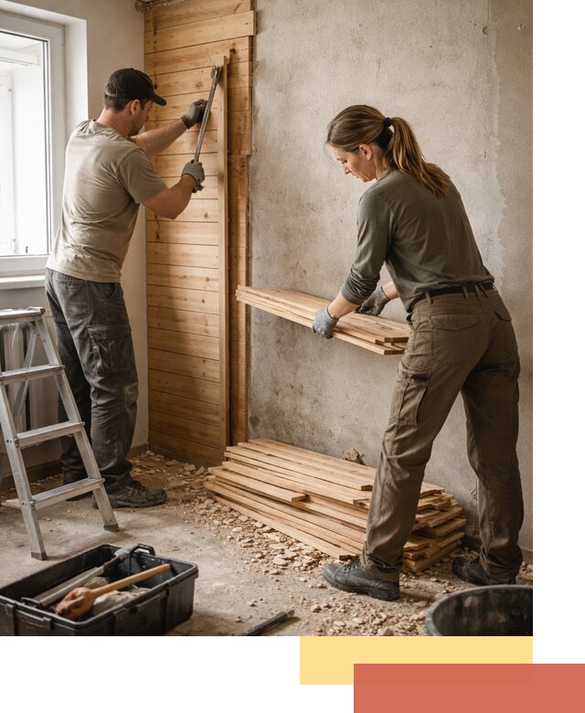 Демонтаж вагонки со стен в Дальнереченске — профессиональный демонтаж