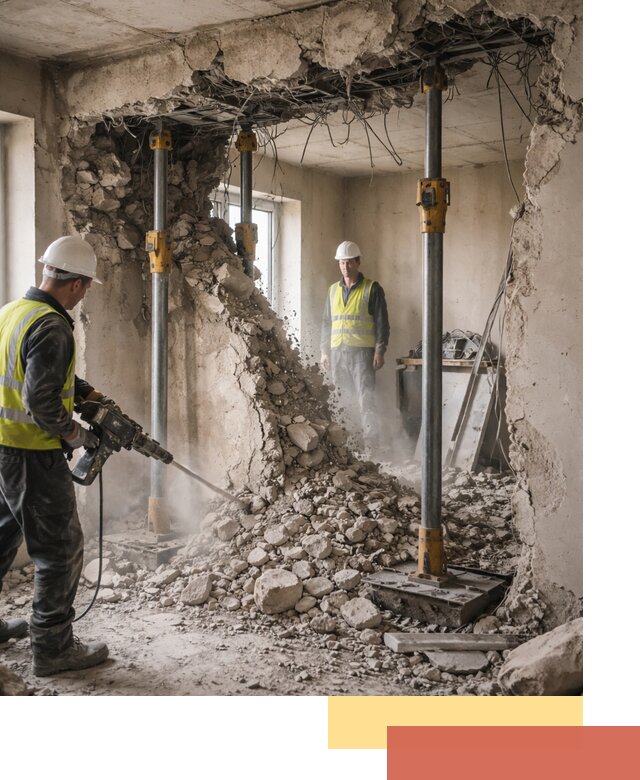 Снос несущих стен в Дальнереченске с гарантией безопасности и качества