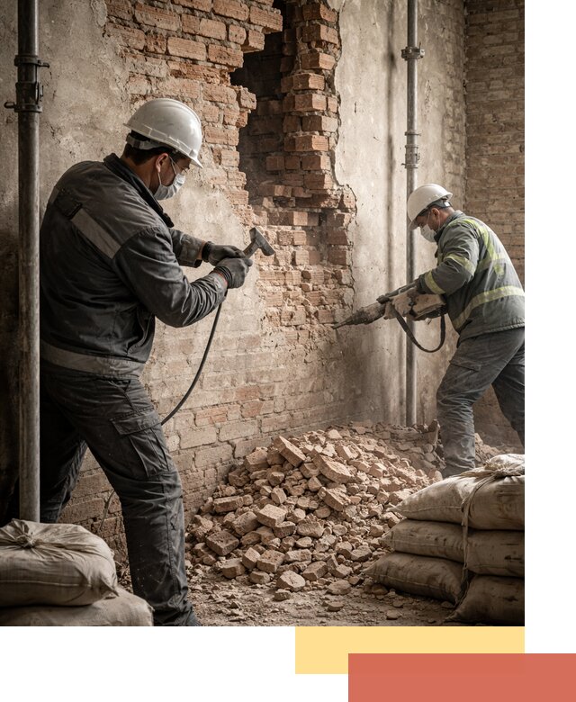 Демонтаж кирпичных стен в Дальнереченске быстро и безопасно