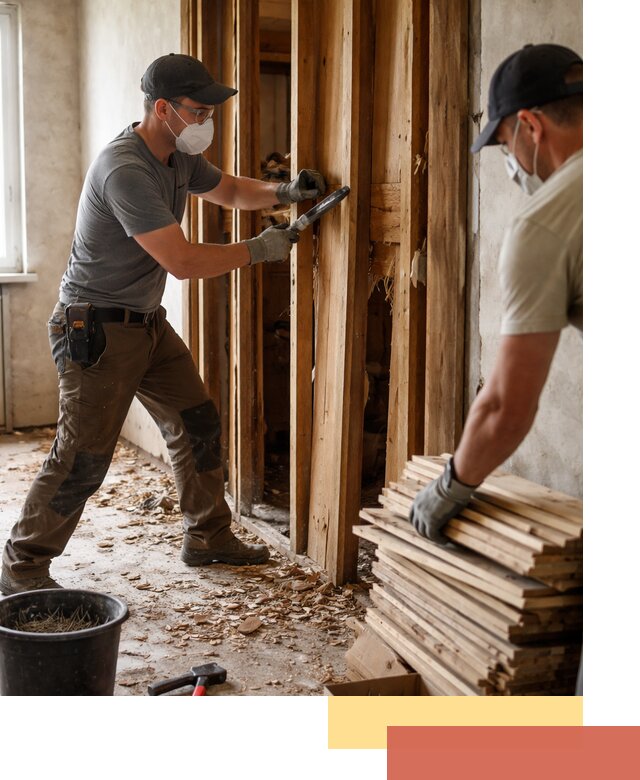 Демонтаж деревянных перегородок в Дальнереченске быстро и аккуратно