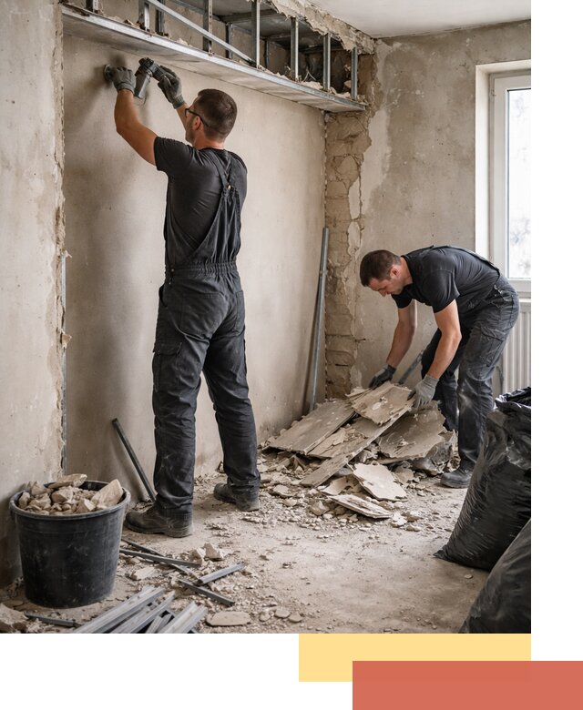 Демонтаж короба из гипсокартона в Дальнереченске быстро и аккуратно