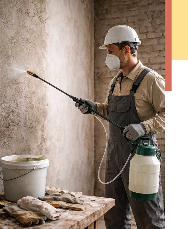 Антисептическая обработка стен в Дальнереченске от 1223 руб. — быстро и недорого | ОТДЕЛОЧНИК-Длн