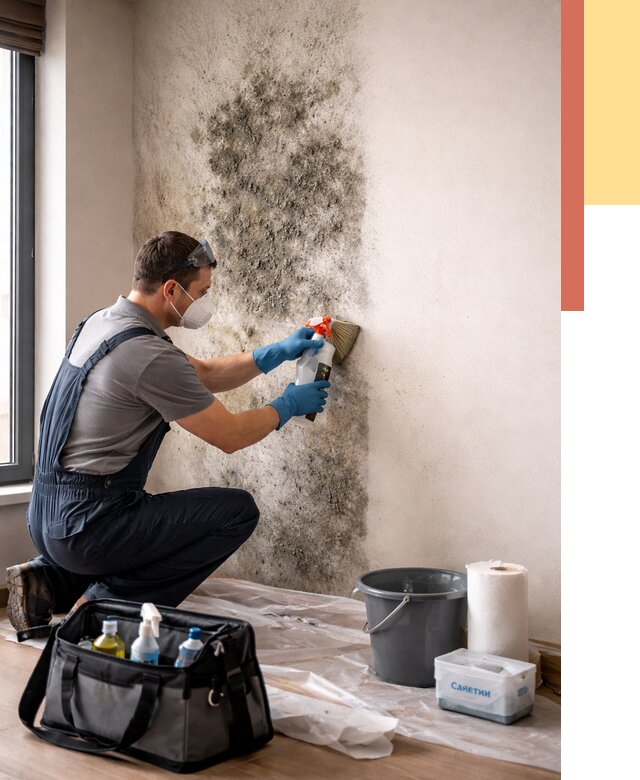 Удаление плесени со стен в Дальнереченске от 2191 руб. — быстро и недорого | ОТДЕЛОЧНИК-Длн