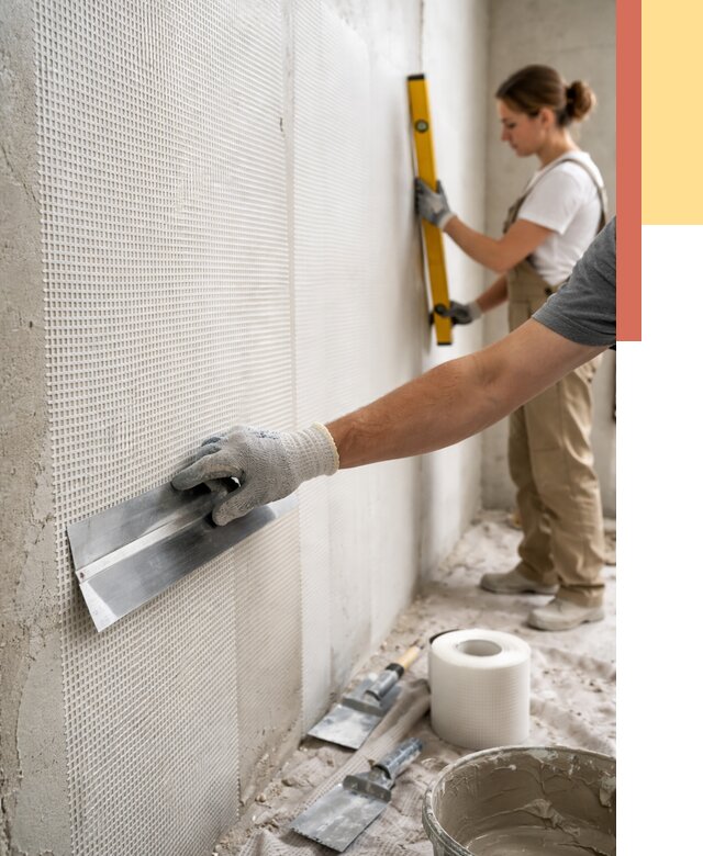 Армирование стен стеклосеткой в Дальнереченске от 3261 руб. под ключ | ОТДЕЛОЧНИК-Длн