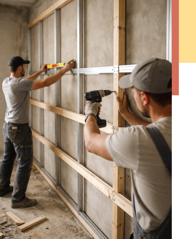 Устройство обрешетки под панели в Дальнереченске от 2140 руб. — монтаж под ключ | ОТДЕЛОЧНИК-Длн