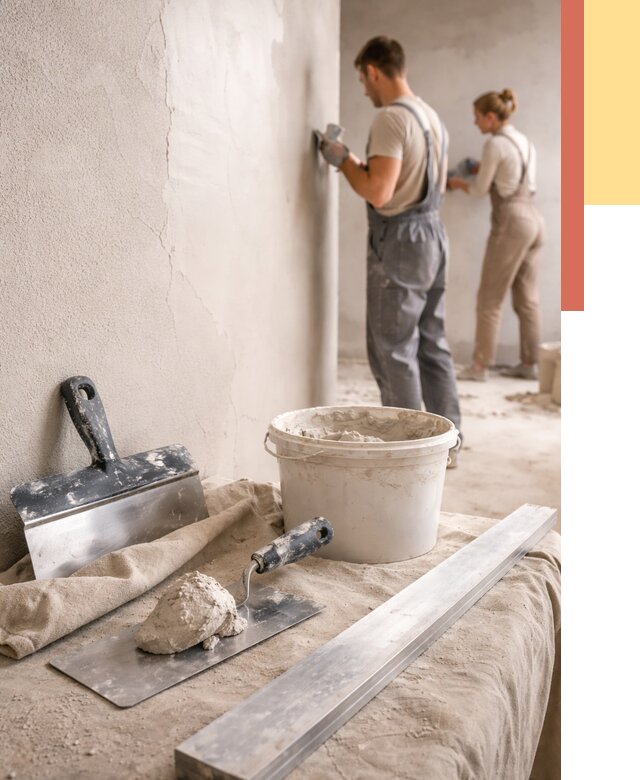 Штукатурка стен гипсовая в Дальнереченске от 4586 руб/м2 — быстро и недорого | ОТДЕЛОЧНИК-Длн