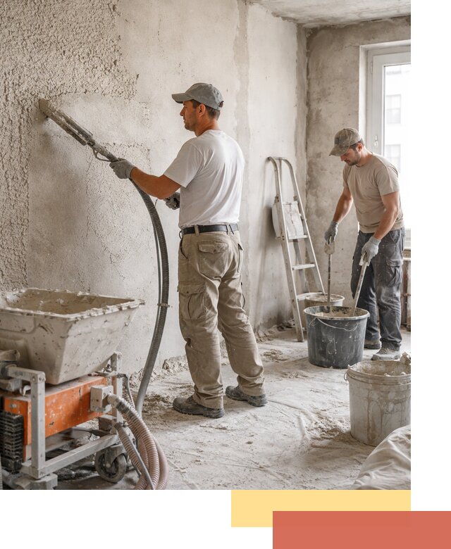 Машинная штукатурка стен в Дальнереченске — быстро и качественно