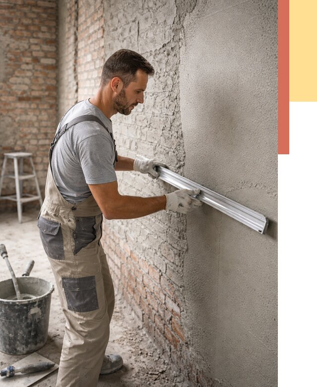 Штукатурка кирпичных стен в Дальнереченске от 4586 руб/м2 — быстро и недорого | ОТДЕЛОЧНИК-Длн