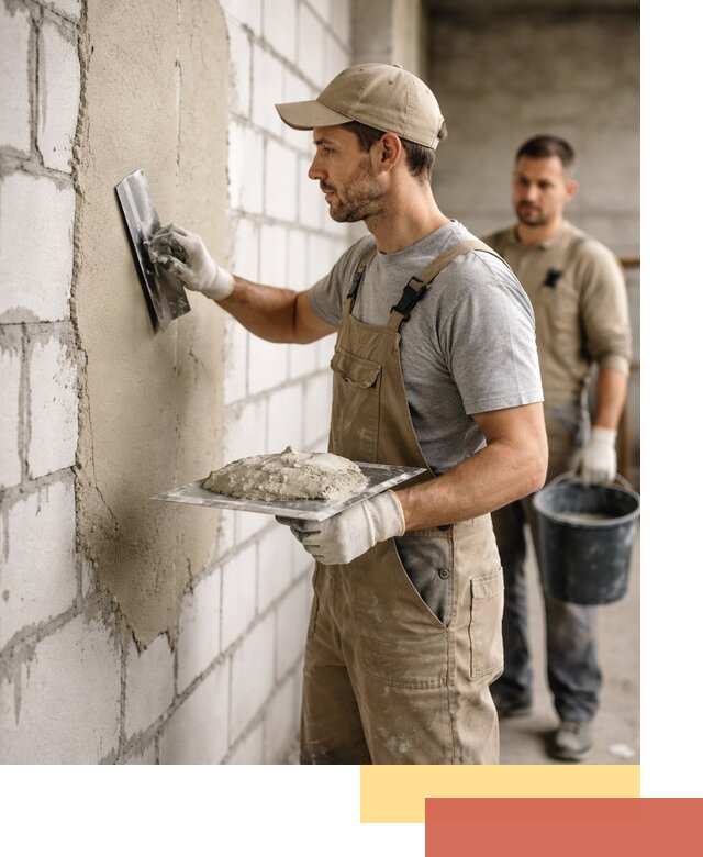 Штукатурка стен из газобетона в Дальнереченске под ключ