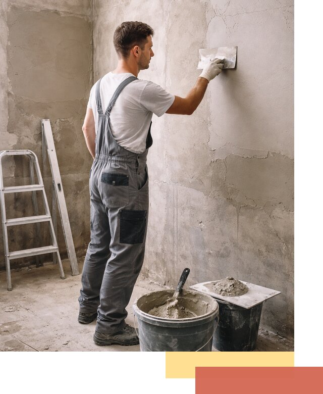 Штукатурка стен в ванной под ключ в Дальнереченске