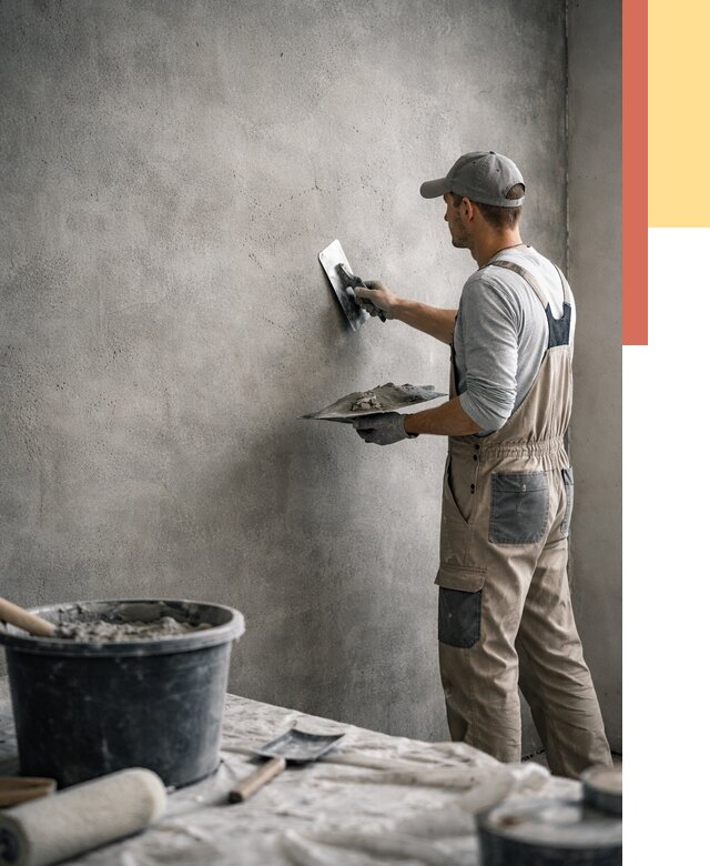 Декоративная штукатурка под бетон в Дальнереченске от 2548 руб./м² — нанесение под ключ | ОТДЕЛОЧНИК-Длн