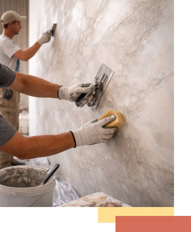 Декоративная штукатурка под мрамор в Дальнереченске для стен и потолков