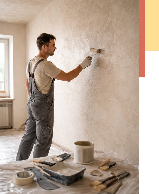 Нанесение лессирующей краски по декоративке в Дальнереченске от 1783 руб. | ОТДЕЛОЧНИК-Длн