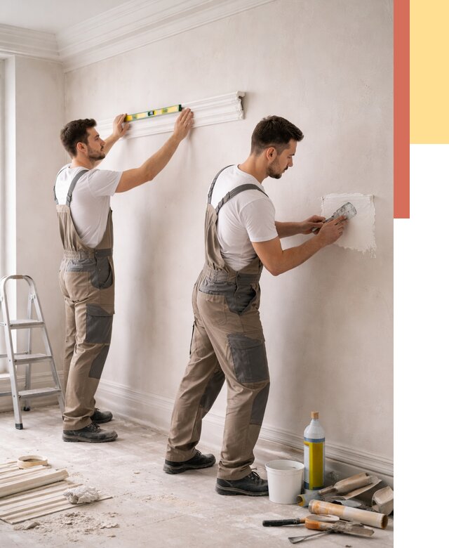 Монтаж лепнины на стены в Дальнереченске от 4586 руб. — недорого, быстро | ОТДЕЛОЧНИК-Длн