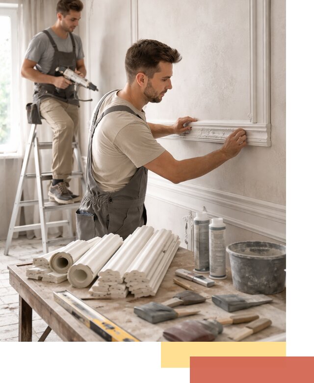 Монтаж лепнины на стены в Дальнереченске профессионально и качественно