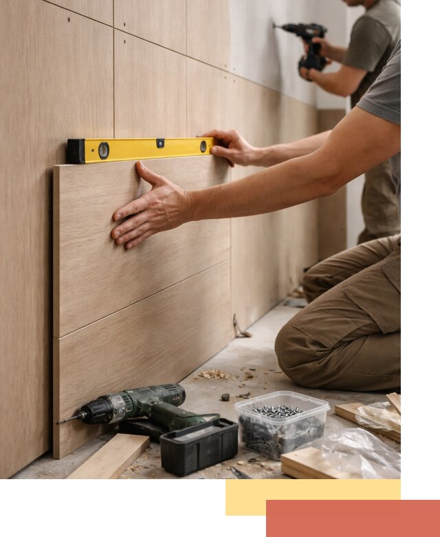 Профессиональный монтаж МДФ панелей на стены в Дальнереченске