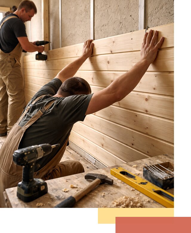 Монтаж деревянной вагонки на стены в Дальнереченске быстро и качественно