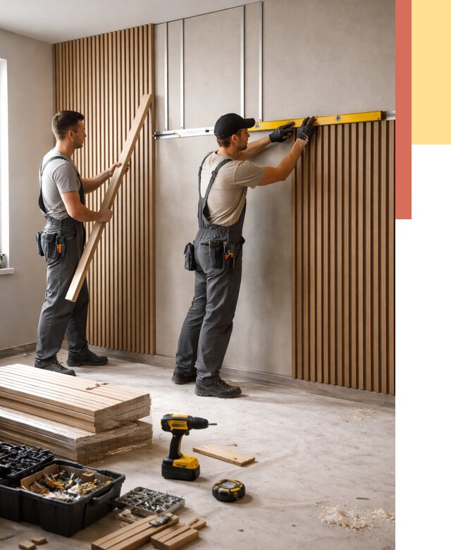 Монтаж реечных панелей на стены в Дальнереченске от 1223 руб. — быстро и недорого | ОТДЕЛОЧНИК-Длн