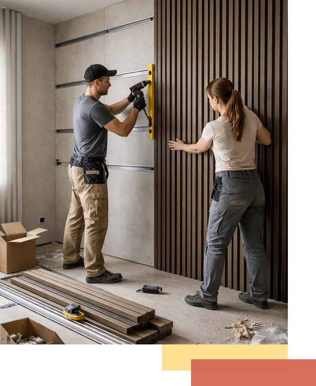 Монтаж реечных панелей на стены в Дальнереченске