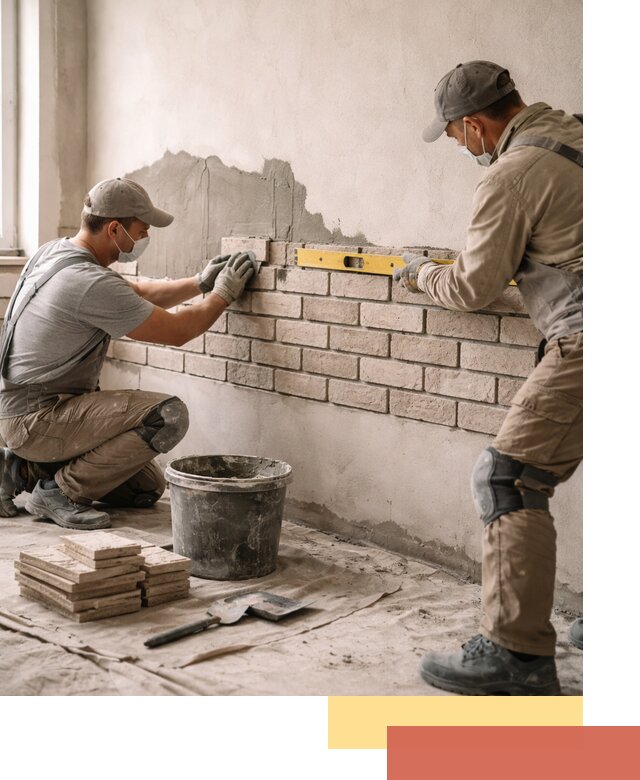 Монтаж декоративного кирпича профессионально в Дальнереченске