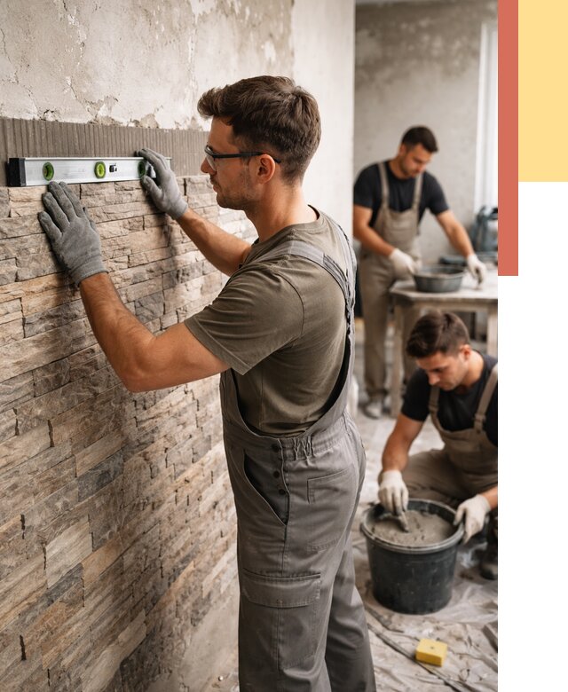 Монтаж искусственного камня в Дальнереченске от 4586 руб. под ключ | ОТДЕЛОЧНИК-Длн