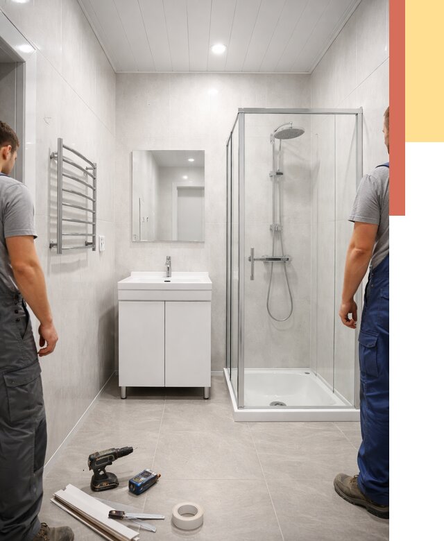 Отделка ванной комнаты панелями ПВХ в Дальнереченске от 4586 руб. за м2 | ОТДЕЛОЧНИК-Длн