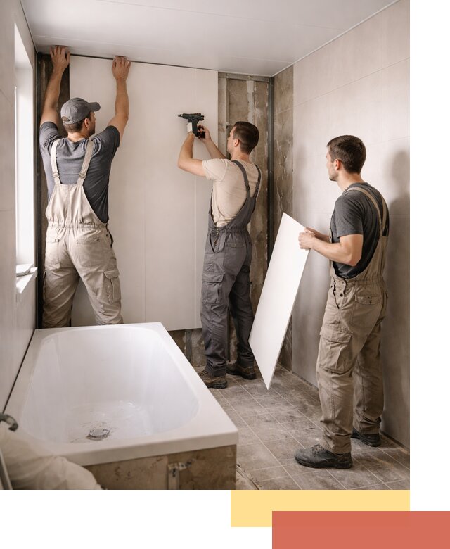 Отделка ванной панели ПВХ профессионально в Дальнереченске