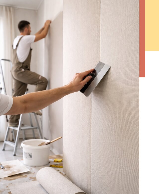 Поклейка текстильных обоев в Дальнереченске от 4586 руб. под ключ | ОТДЕЛОЧНИК-Длн