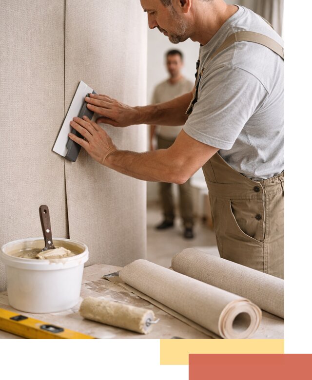 Поклейка текстильных обоев в Дальнереченске профессионально и аккуратно