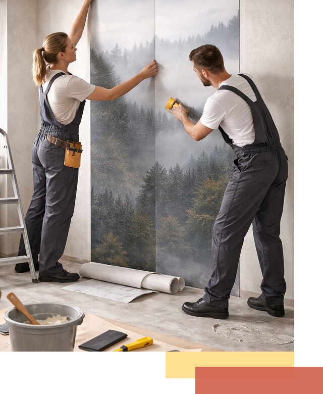 Поклейка фотообоев профессионально в Дальнереченске под ключ