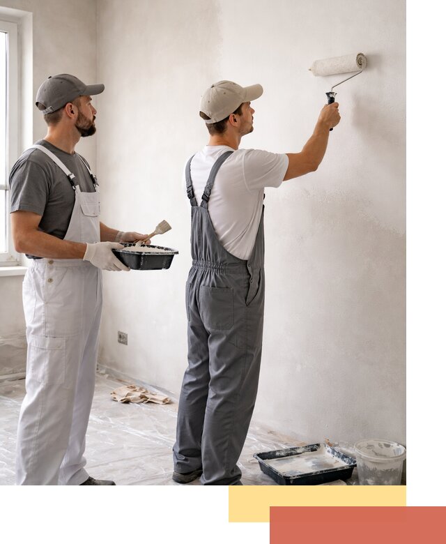 Покраска стен водоэмульсионной краской в Дальнереченске