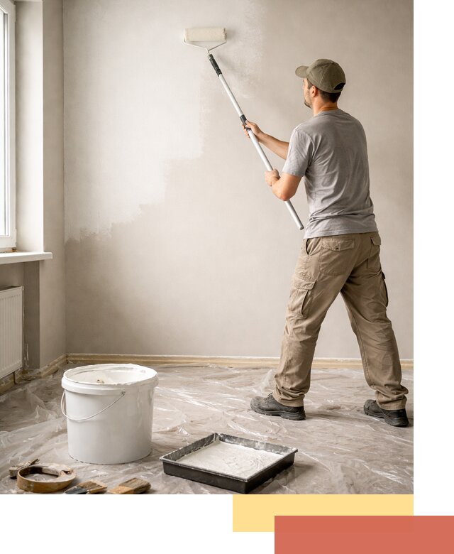 Покраска стен латексной краской в Дальнереченске качественно и быстро