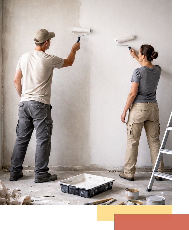 Окраска стен по стеклохолсту в Дальнереченске качественно и долговечно