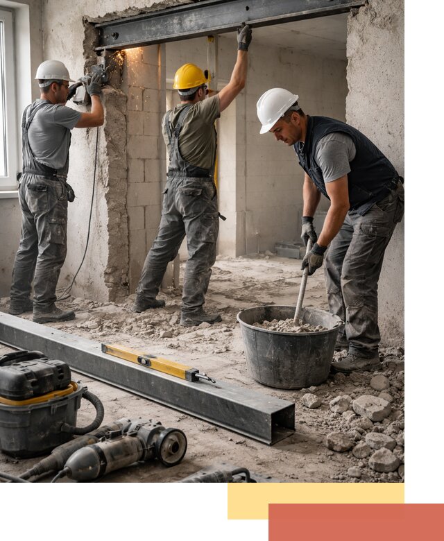 Создание проемов в стенах и несущих конструкциях в Дальнереченске