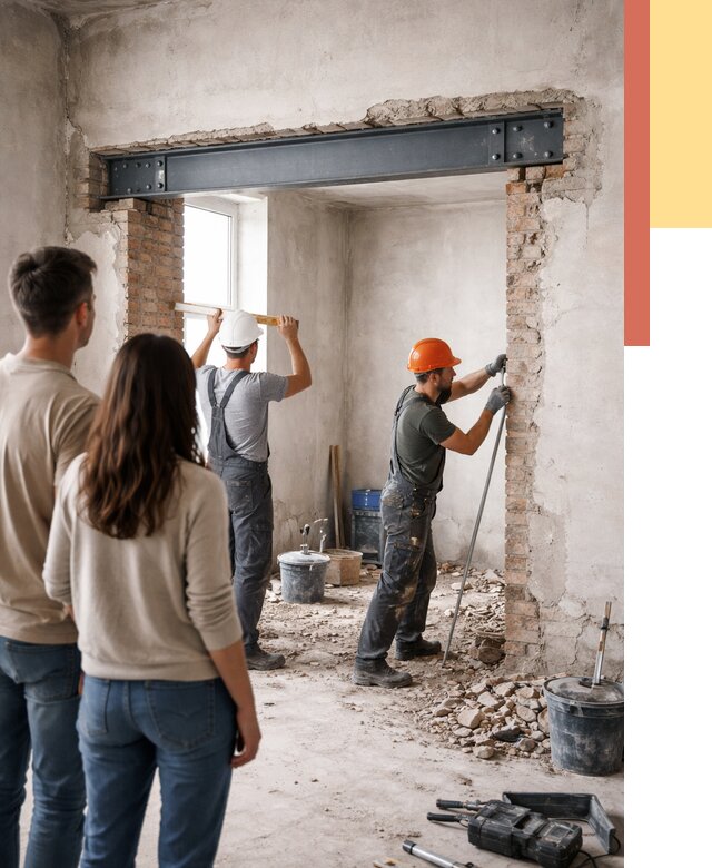 Усиление проема в стене в Дальнереченске от 9681 руб. — усиление дверного проема металлоконструкцией | ОТДЕЛОЧНИК-Длн