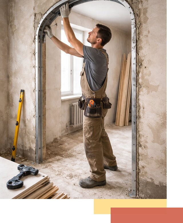 Устройство арочного проема в Дальнереченске под ключ