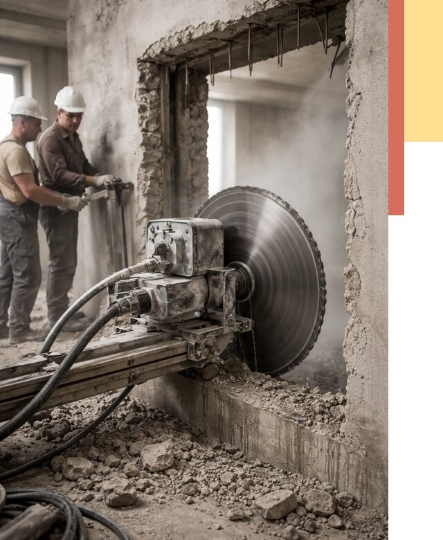 Алмазная резка проемов в Дальнереченске от 4586 руб. быстро и недорого | ОТДЕЛОЧНИК-Длн