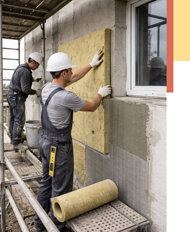 Утепление стен в Дальнереченске от 4382 руб. под ключ — быстро и недорого | ОТДЕЛОЧНИК-Длн