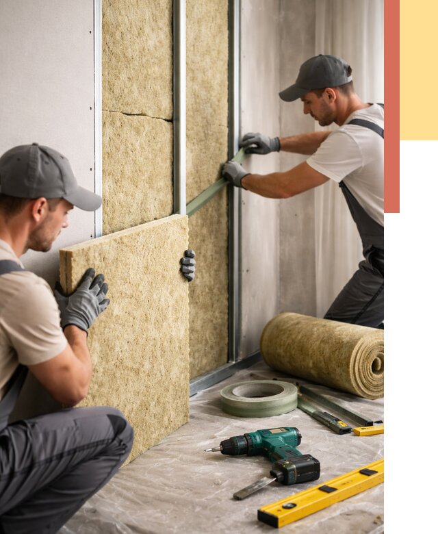 Шумоизоляция стен в Дальнереченске под ключ от 1885 руб. | ОТДЕЛОЧНИК-Длн