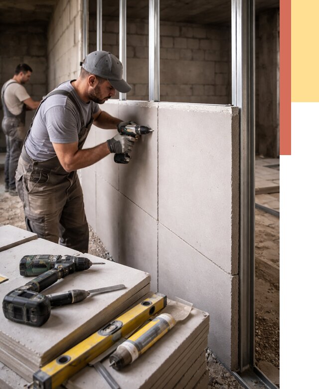 Кладка влагостойких перегородок ПГП в Дальнереченске от 1223 руб. под ключ | ОТДЕЛОЧНИК-Длн