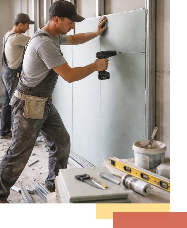 Кладка влагостойких перегородок ПГП в Дальнереченске