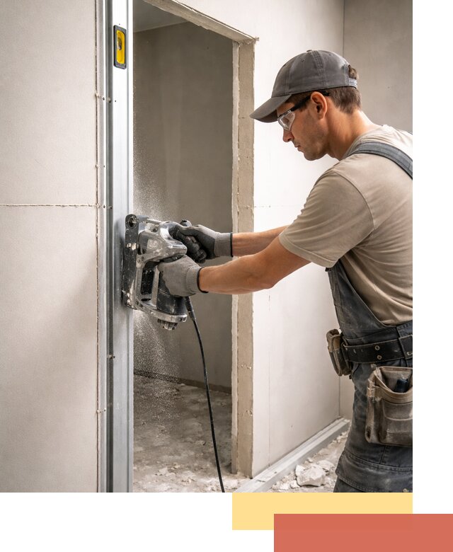 Устройство дверного проема в перегородке в Дальнереченске