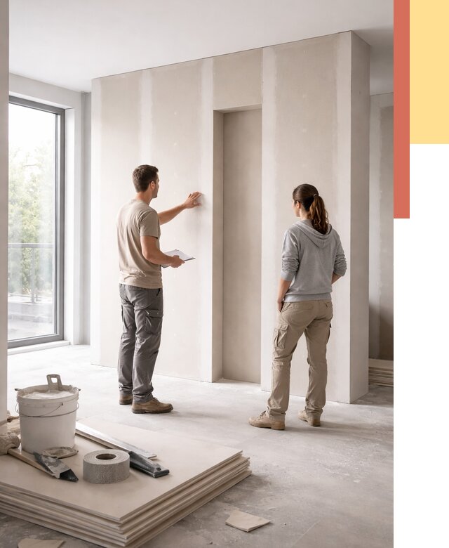 Зонирующая перегородка из гипсокартона в Дальнереченске от 2853 руб. под ключ | ОТДЕЛОЧНИК-Длн