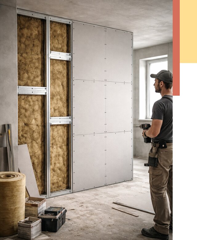 Усиленная перегородка под навеску в Дальнереченске от 13043 руб. — монтаж под ключ | ОТДЕЛОЧНИК-Длн