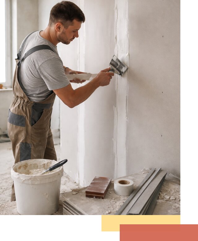 Шпаклевка перегородок из гипсокартона в Дальнереченске качественно и быстро