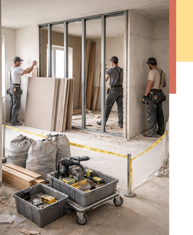 Перенос гипсокартонной перегородки в Дальнереченске под ключ от 4586 руб. | Демонтаж и монтаж – ОТДЕЛОЧНИК-Длн